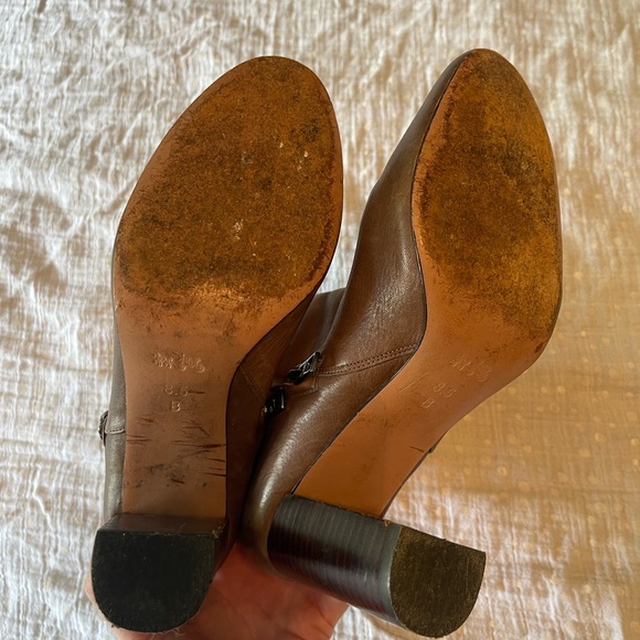 Coach Brown Leather Ankle Boots - Picture 9 of 12